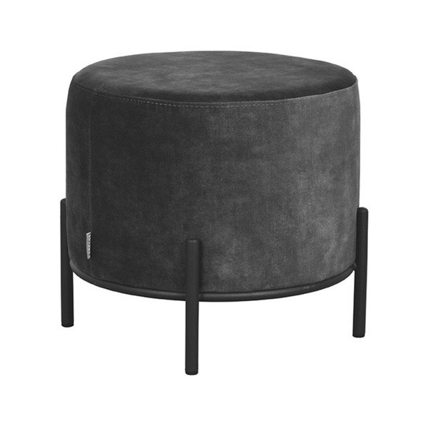 Tamno sivi baršunast tabure Troy – LABEL51-image-3