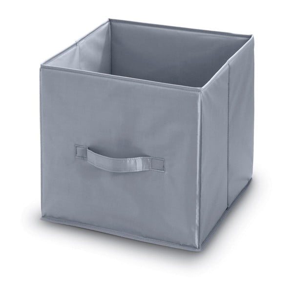 Siva kutija za odlaganje Domopak, dužina 32 cm