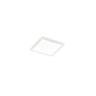 Bijela kvadratna LED stropna svjetiljka Trio Camillus, 30 x 30 cm