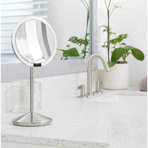 Kozmetičko ogledalo s osvjetljenjem/povećavajuće (10x) ø 12 cm Travel – simplehuman-image-1