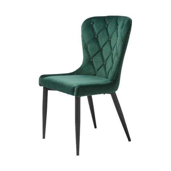 Zelena baršunasta blagovaonska stolica Granby – Unique Furniture-image-2