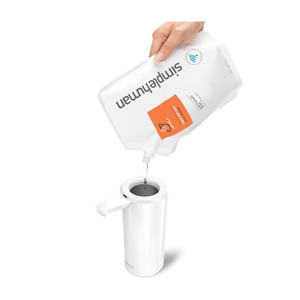 Bijeli metalni automatski dozator sapuna 414 ml – simplehuman-image-2