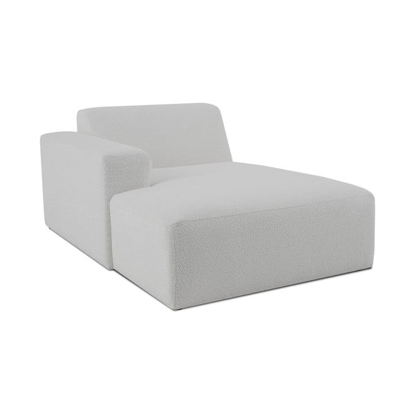 Bijela modularna sjedeća garnitura od bouclé tkanine (s lijevim kutom) Roxy – Scandic-image-1