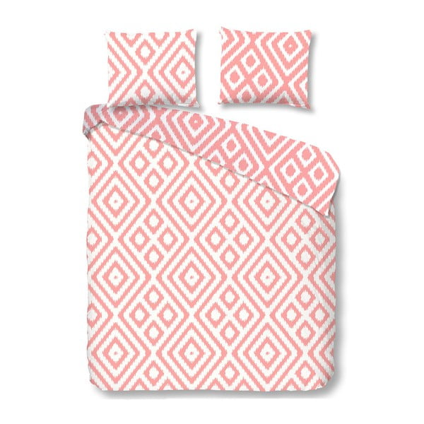 Ružičasta pamučna posteljina za bračni krevet Good Morning Frits, 200 x 240 cm