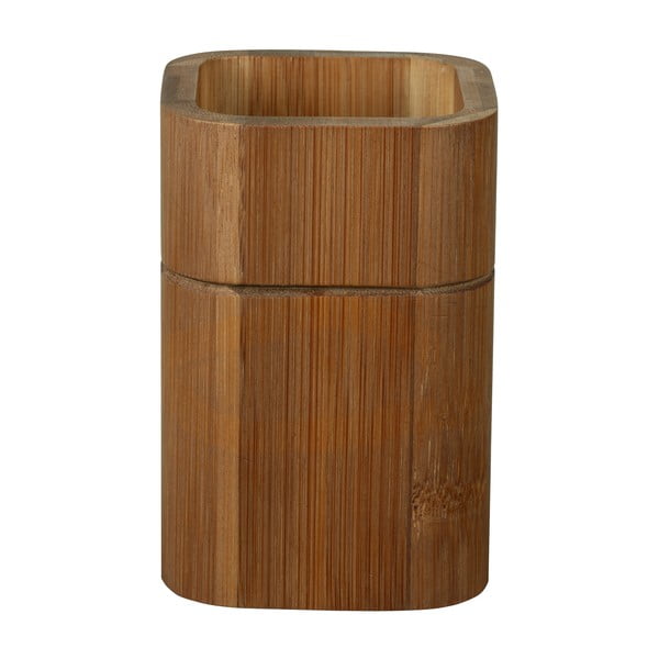Smeđa čaša za četkice za zube od bambusa Serro – Wenko-image-3