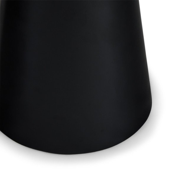 Crni/tamno sivi stolić za kavu s pločom stola u mramornom dekoru ø 45 cm Tango – Furnhouse-image-1