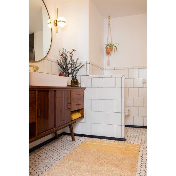 Oker žuti pamučan tepih 80x140 cm Twin Amber – Lorena Canals-image-1