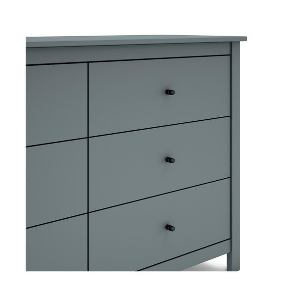 Komoda prljavo zelena od masivnog bora 130x80x45 cm Misti – Marckeric-image-4