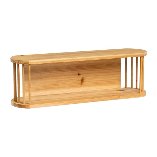 Polica za fotografije od masivne topole u prirodnoj boji 60 cm Aspen – Casa Selección-image-2