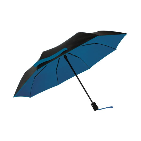Crno-plavi kišobran otporan na vjetar s UV zaštitom Ambiance, ⌀ 97 cm