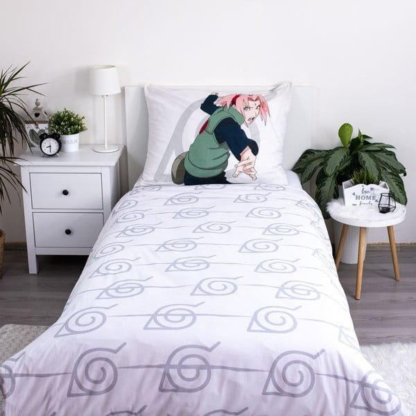 Pamučna dječja posteljina za krevet za jednu osobu 140x200 cm Naruto – Jerry Fabrics-image-1