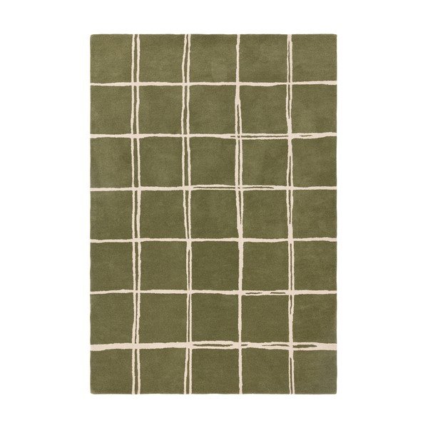 Zeleni ručno rađen vunen tepih 160x230 cm – Asiatic Carpets