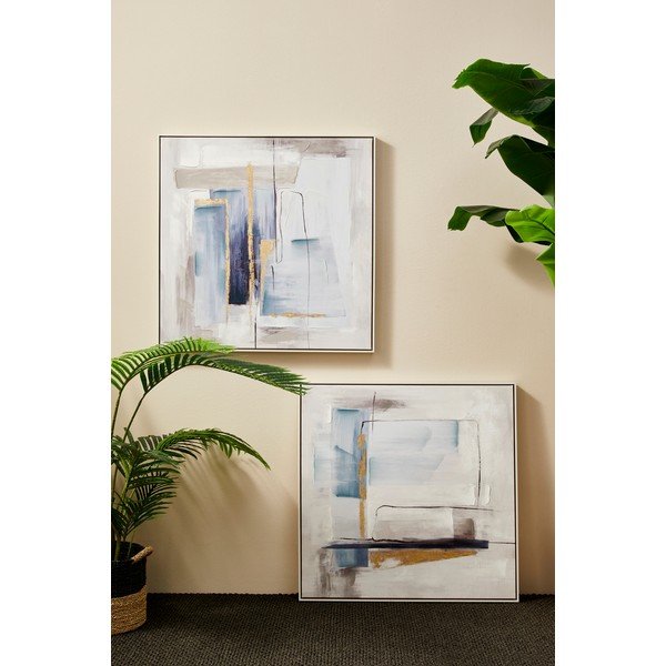 Ručno oslikana slika s okvirom/na platnu 88x88 cm Crown – Bizzotto-image-1