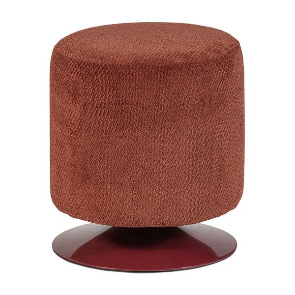 Crveni tabure od bouclé tkanine Islen – WOOOD