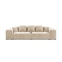 Bež baršunasta sofa 320 cm Rome Velvet - Cosmopolitan Design