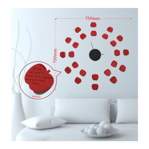 Zidni sat Mauro Ferretti Apples, ⌀ 75 cm-image-1