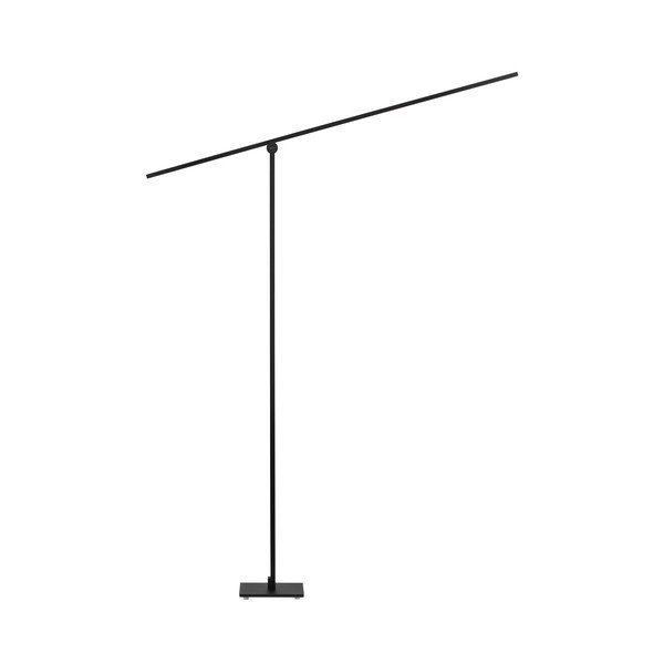 Mat crna metalna LED stojeća svjetiljka sa savitljivom konstrukcijom/s mogućnosti zatamnjivanja (visina 144 cm) Tenso – Nova Luce