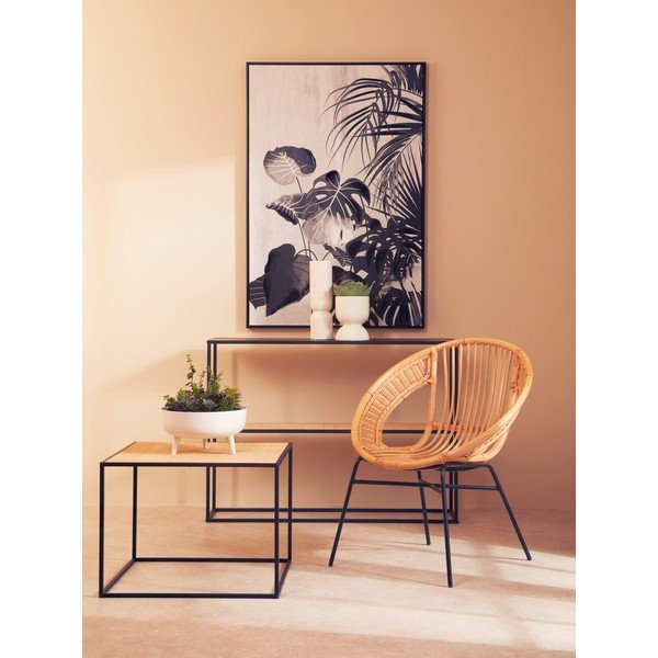 Stolić za kavu od ratana u prirodnoj boji 60x60 cm Depok – Premier Housewares-image-3