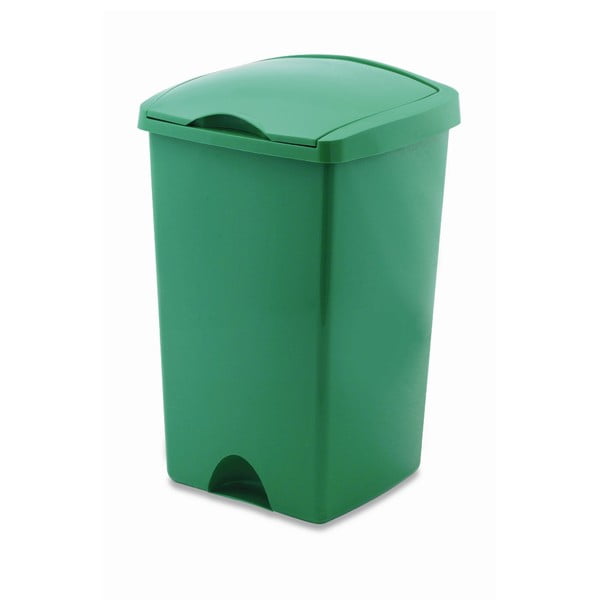 Zeleni koš za smeće s poklopcem Addis Lift, 50 l