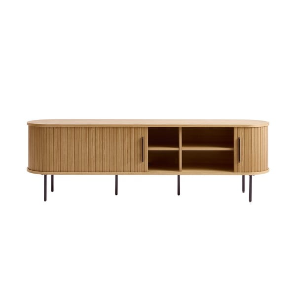 TV komoda u dekoru hrasta u prirodnoj boji 56x180 cm Nola – Unique Furniture-image-4