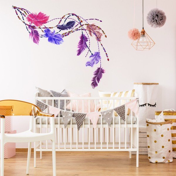 Naljepnica Ambiance Boho Feathers-image-1