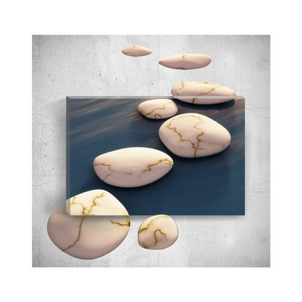 Zidna 3D slika Mosticx Šljunak, 40 x 60 cm