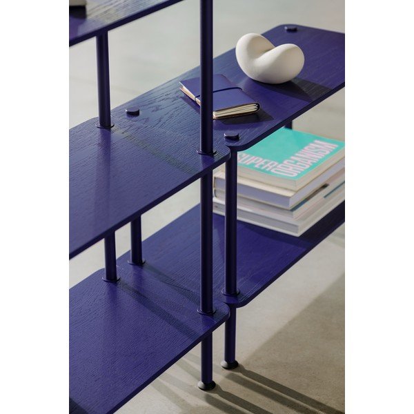 Plavi regal u dekoru hrasta 80x90,5x35 cm Teidi – noo.ma-image-3