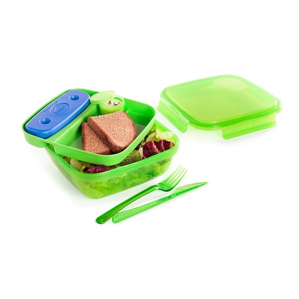Zelena kutija za objed s priborom za jelo i hladnjakom Snips Lunch, 1,5 l-image-1