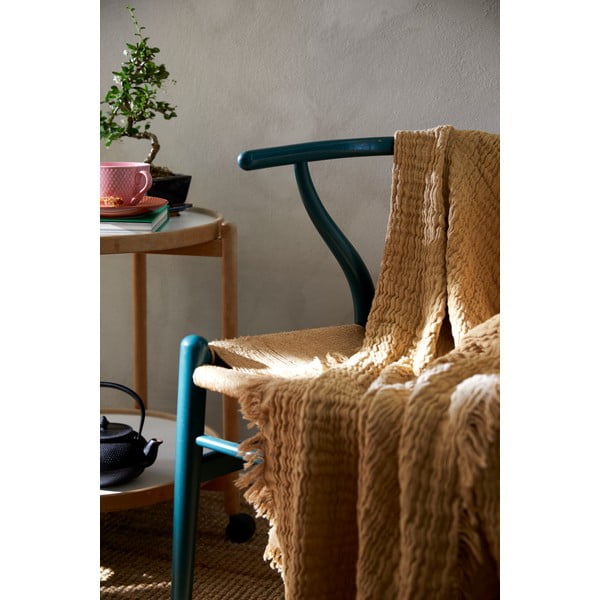 Bež prekrivač za bračni krevet 240x260 cm Reloved – JUNA-image-1