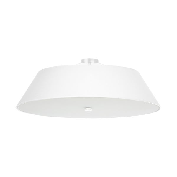 Bijela stropna svjetiljka s tekstilnim sjenilom ø 70 cm Hektor – Nice Lamps