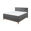 Tamno sivi boxspring krevet s prostorom za pohranu 180x200 cm Catania - Meise Möbel