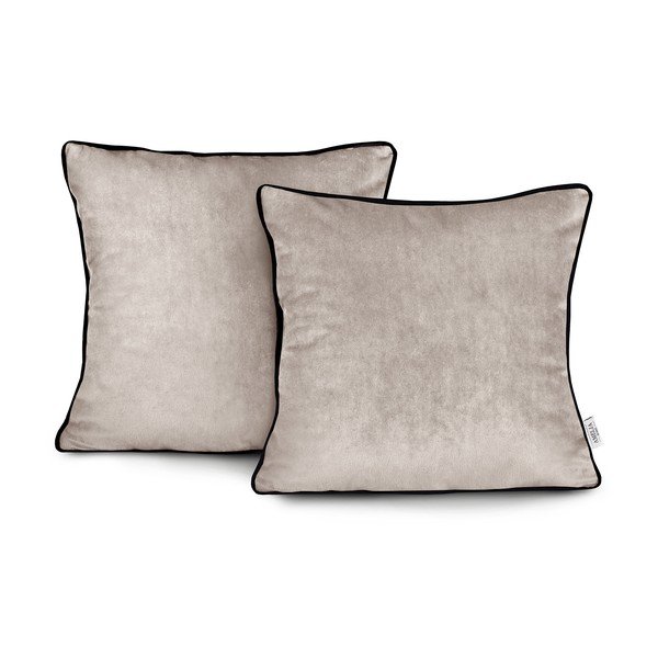 Set od 2 bež jastučnice AmeliaHome Piping, 45 x 45 cm-image-1