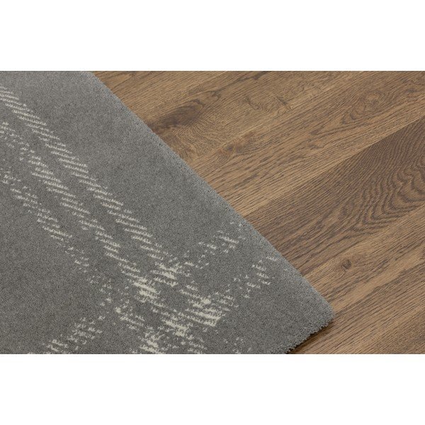 Antracitno sivi vuneni tepih 133x190 cm Calisia M Grid Rim – Agnella-image-4