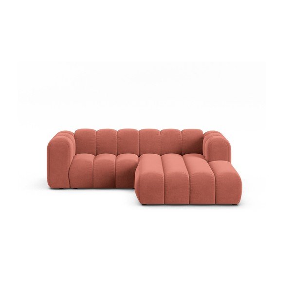 Ružičasta kutna garnitura (s desnim kutom) Lupine – Micadoni Home