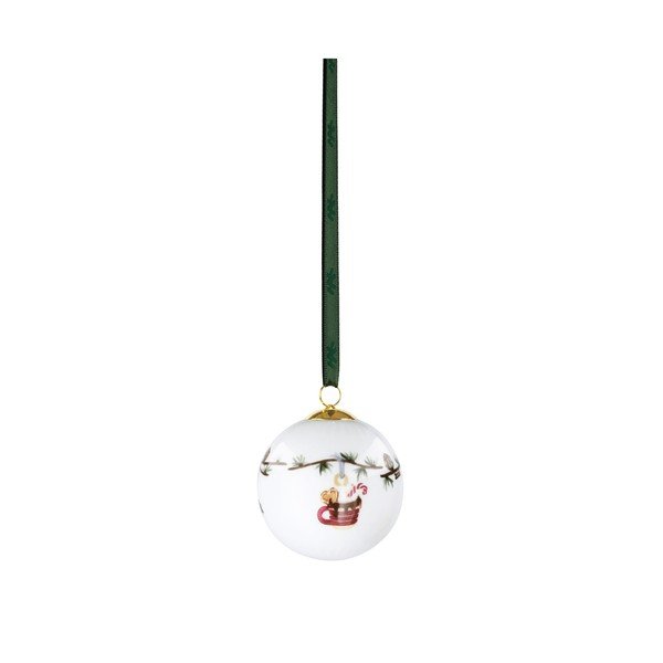 Porculanski ručno oslikani ukas za božićno drvce ø 6 cm Hammershøi Christmas – Kähler Design