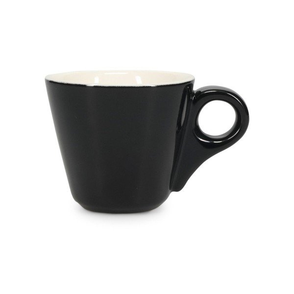 Crna porculanska šalica za espresso 80 ml Barista – BonBistro