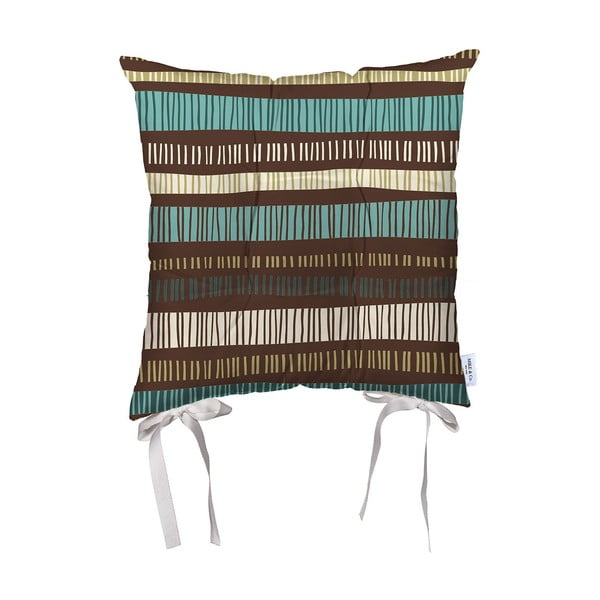 Smeđi jastuk za stolicu od mikrovlakana Mike & Co. New York Jungle, 43 x 43 cm
