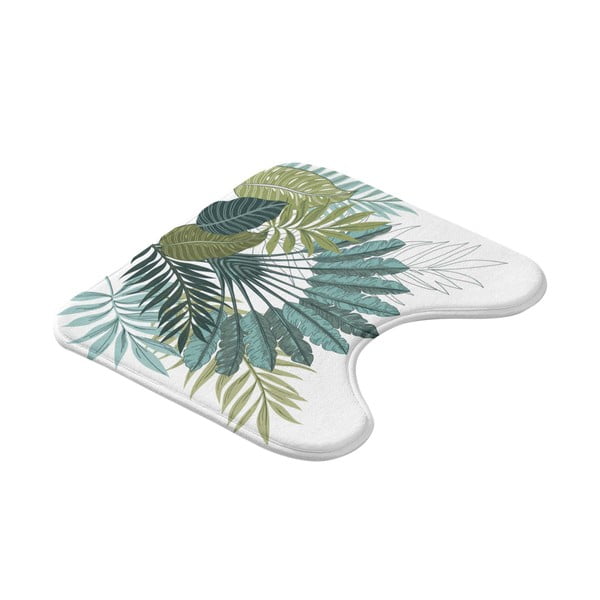 Bijela/zelena kupaonska prostirka za WC 45x45 cm Panazio – douceur d'intérieur-image-2