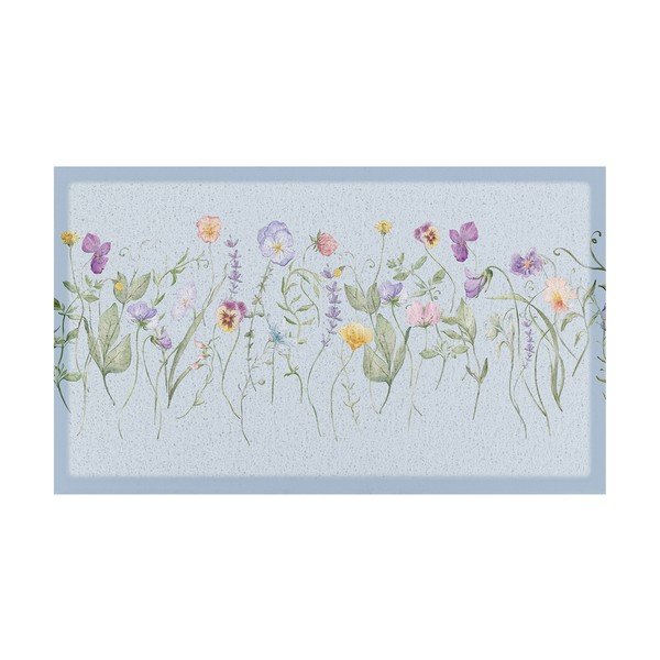 Otirač od PVC-a 40x70 cm Blue Wild Flowers – Artsy Doormats