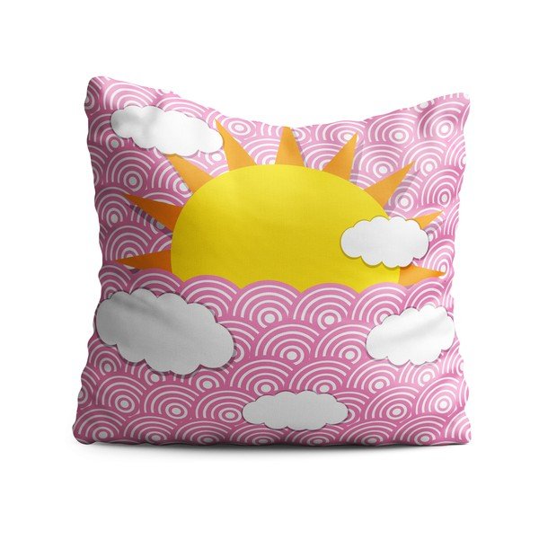 Dječji jastuk OYO Kids Sun With Clouds, 40 x 40 cm
