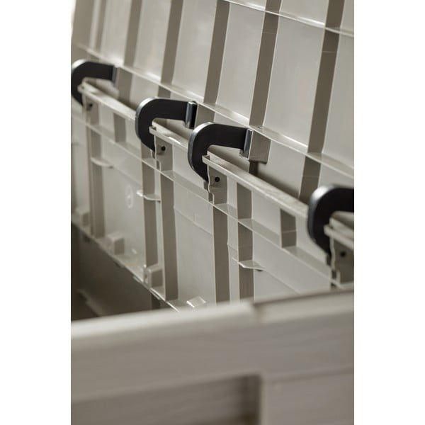 Svijetlo siva plastična vrtna kutija za pohranu Woodys – Toomax-image-4