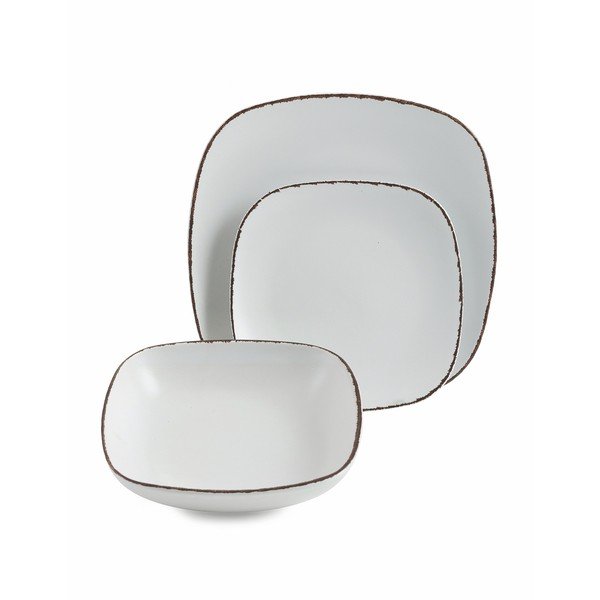 Set od 18 komada zemljanog posuđa Villa d'Este New Zen Bianco-image-4
