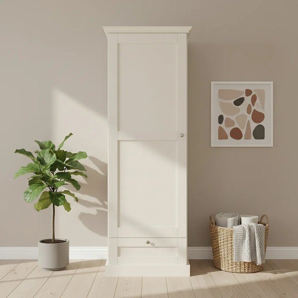Bež garderobni ormar u mat dekoru 60x180x35 cm Binz – Støraa-image-2