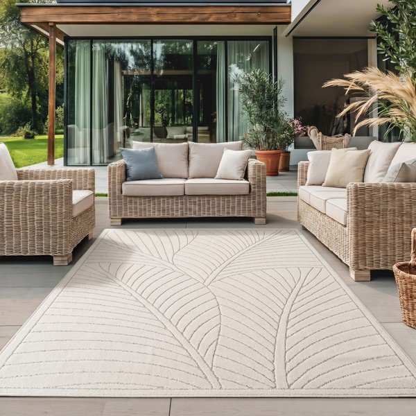 Krem unutarnji i vanjski tepih 80x150 cm Nova 1203 – Ayyildiz Carpets-image-1