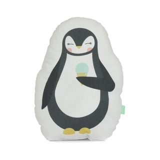 Jastuk od čistog pamuka Happynois Penguin, 40 x 30 cm