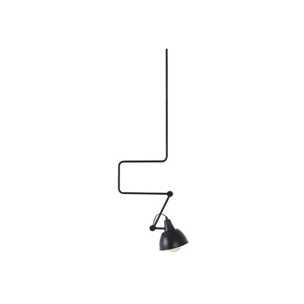 Crna visilica s metalnim sjenilom 60x60 cm Coben - CustomForm