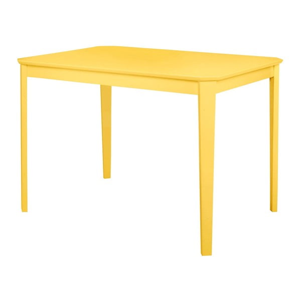 Žuti blagovaonski stol Støraa Trento, 110 x 75 cm