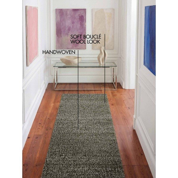 Zelena ručno rađena staza od boucle tkanine 80x200 cm Notting Hill Portobello – Ted Baker-image-1