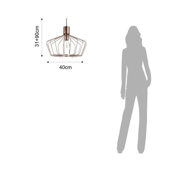 Viseća lampa u bakrenoj boji Tomasucci Copper-image-2