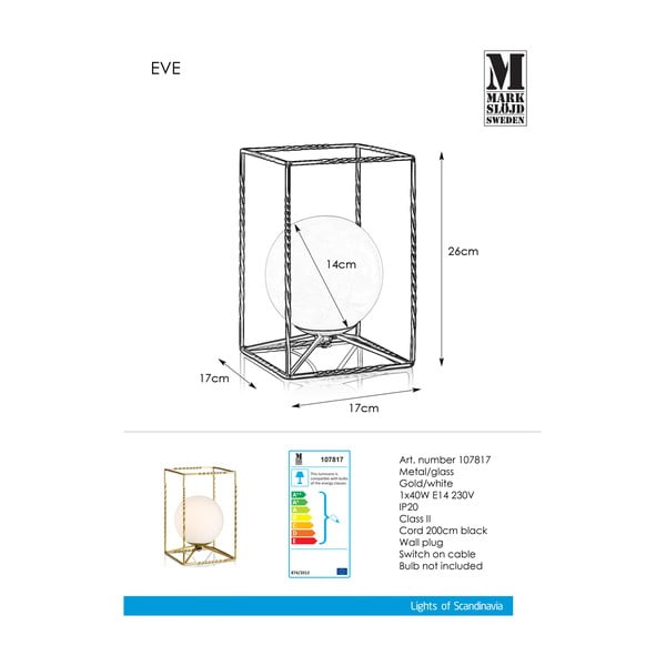 Stolna svjetiljka u zlatnoj boji Markslöjd Eve Table Gold-image-2
